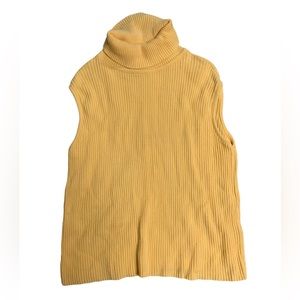 vintage “Fiorlini International” cotton sleeveless turtleneck sweater